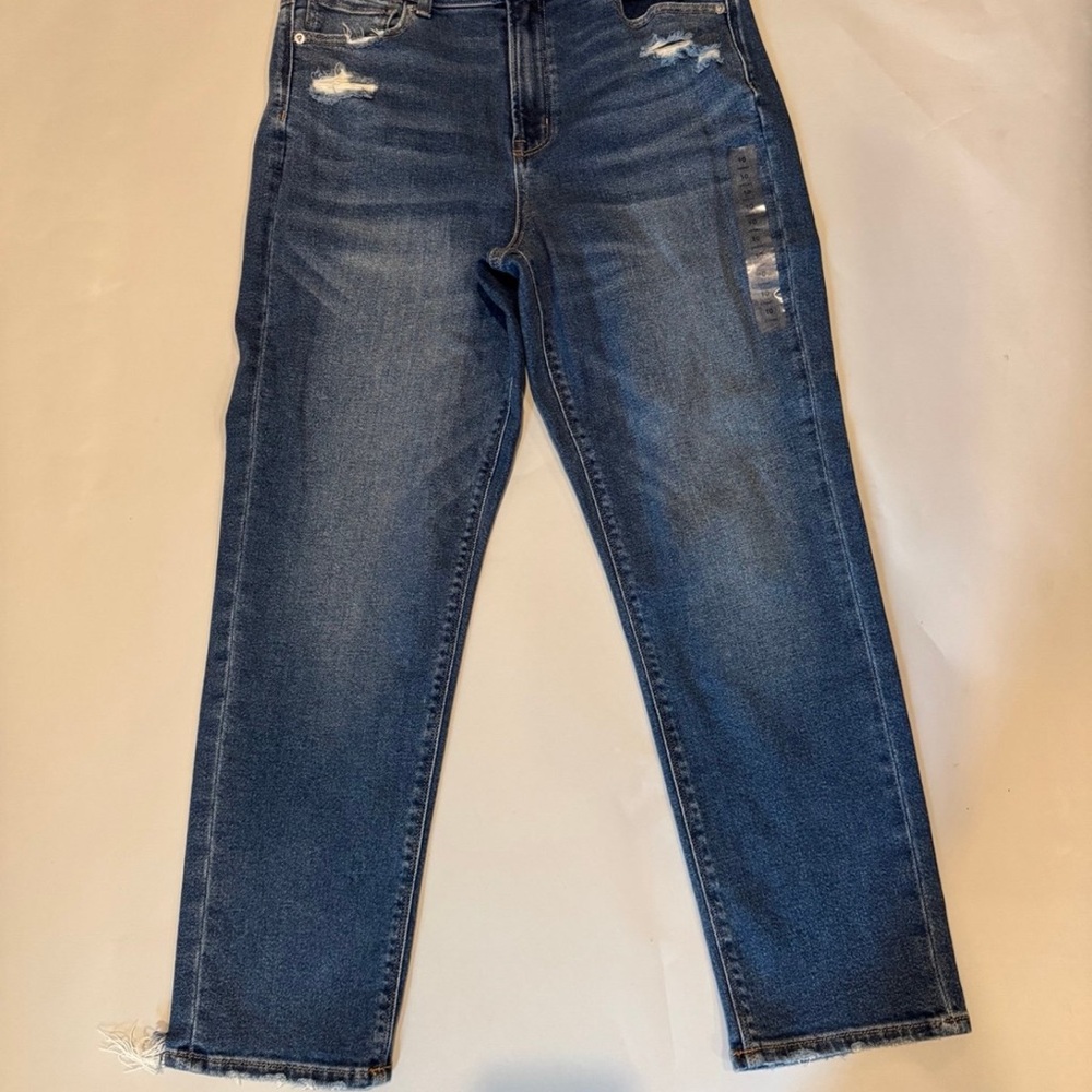American Eagle Outfitters Dark Blue Straight Leg Jeans